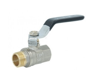 Кран шаровый 1/2" г-ш рычаг, ник., стандартный