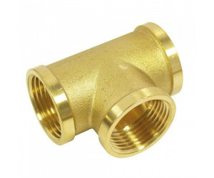 Тройник 3/4" вн.р. - 1/2" вн.р. - 3/4" вн.р. (латунь) 